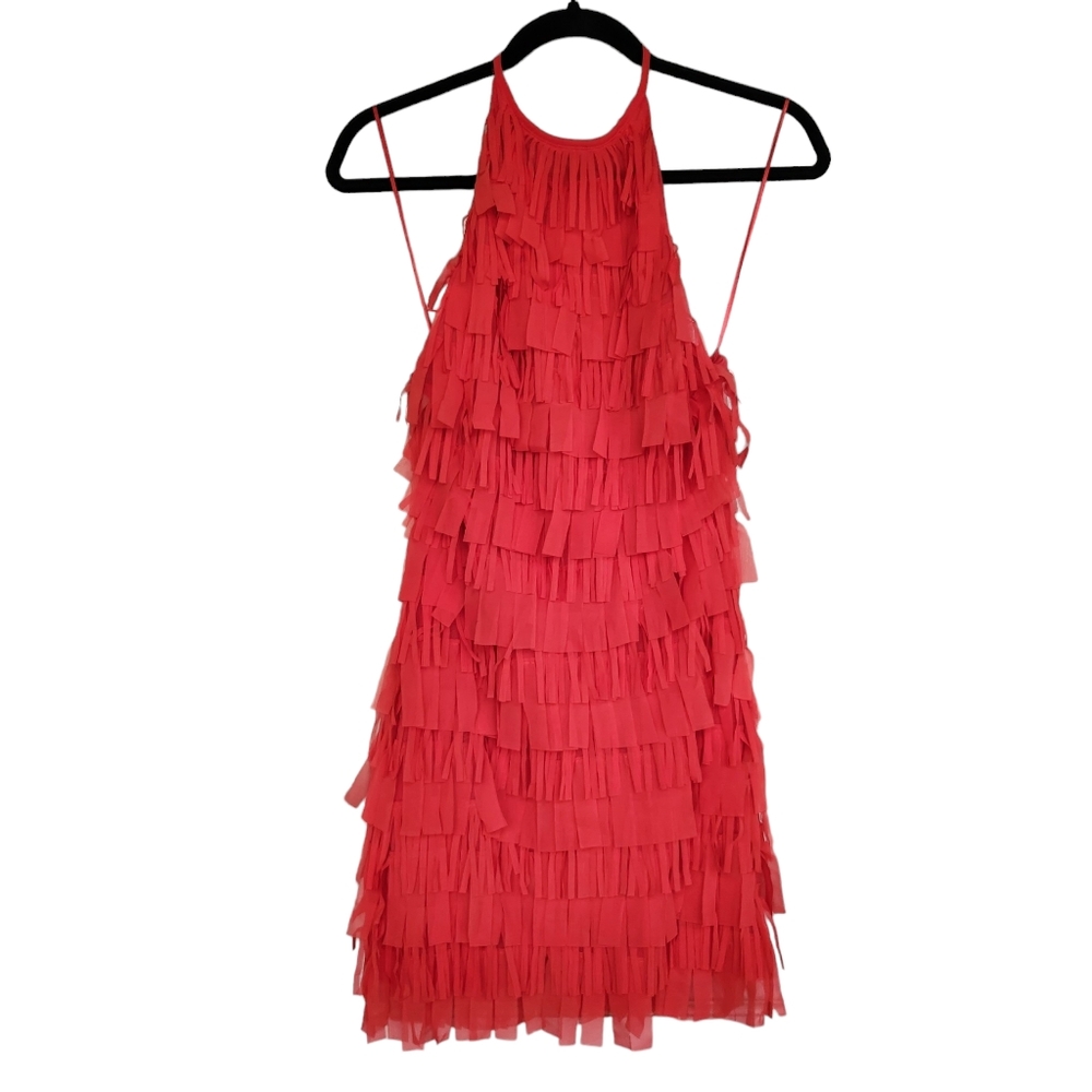 Zara Halter Mini Dress - Cherry Red ππ - Picture 1 of 11